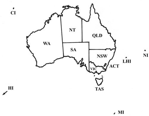 queensland map coloring pages - photo #35