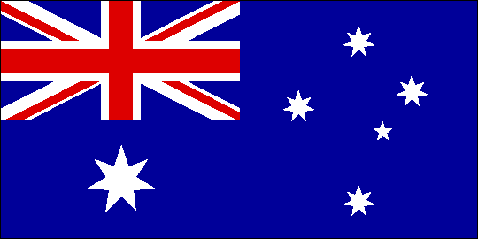 Image of the Australia national flag. 