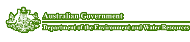 Department of the Environment and Water Resources home page