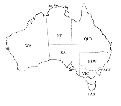 Map of Australian Liverworts