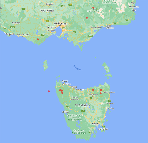 collecting locality map for 'Blanks, P.'