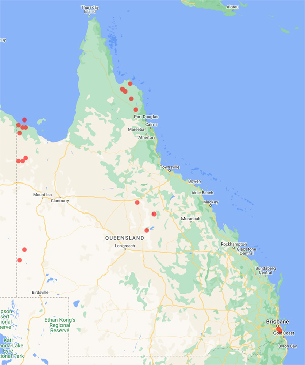 collecting locality map for Gasteeen, W.J.