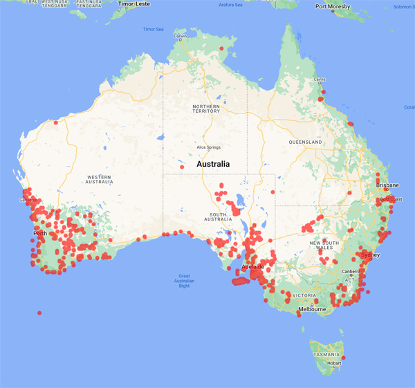 collecting locality map for 'Haegi, L.'