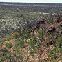 Ironstone outcrop in burnt sandplain, near Eneabba, WA