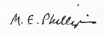 M.E.Phillips signature