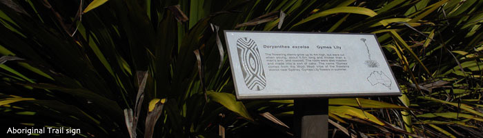 Aboriginal trail sign