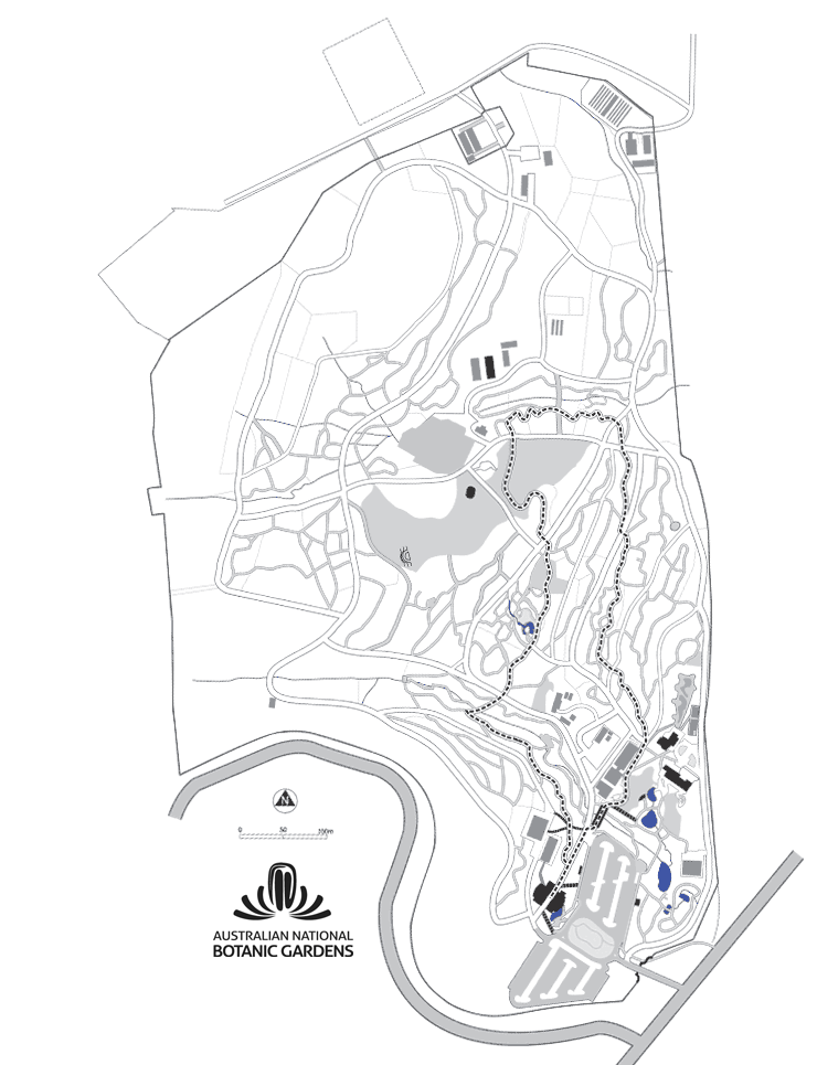 Canberra botanic gardens map