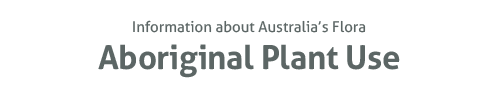 Aboriginal Plant Use heading