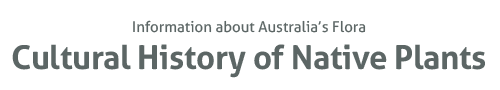 Cultural History of Australian Plants heading